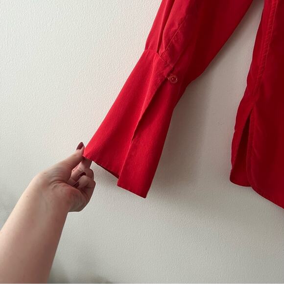 Equipment Kenley Silk Flare Sleeve Blouse - Picture 10 of 10